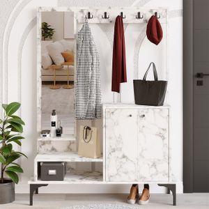 Skye Decor, Andy - Carrara Marble, Carrara mramor, predsieňový stojan, 114 x 170 x 35 cm, 100 % MELAMÍNOM POTRIEBENÉ PLECHY