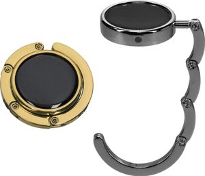 kwmobile Taschenhalter für Tisch - 2x Faltbare Antirutsch Handtaschenhalter Tisch Haken - Taschen Aufhänger - Geschenkidee Gadgets für Frauen -