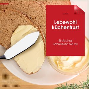 HGMD Buttermesser - 8 Stück - 14,5cm - Buttermesser - Streichmesser - Tapas-Messer - Edelstahl