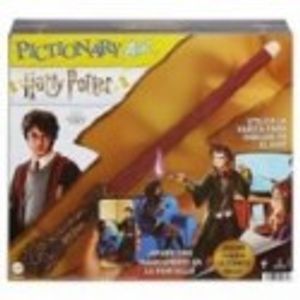 Mattel Games Pictionary Air Harry Potter, ve lo que dibujas en pantalla, con varita para dibujar en el aire (Mattel HDC62)  MATTEL Rango Edades: +8 Años
