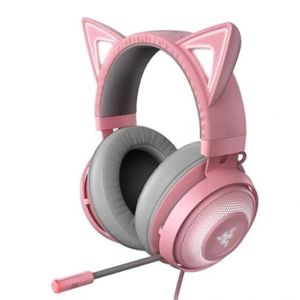 Razer Kraken Kitty Kopfhörer Kabelgebunden Kopfband Gaming Grau, Pink