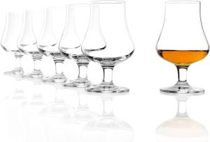 Stölzle Lausitz Whisky ( Wein Tasting Aqua )Nosing Glas 194ml 6er Set Whiskygläser spülmaschinentauglicher Tumbler 1610031