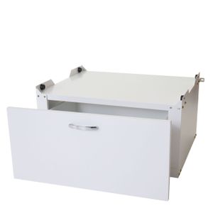 Spodná skrinka na práčku HWC-E50, podstavec na zdvihnutie, zásuvka 33x61x62cm biela