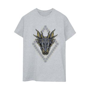 Game Of Thrones: House Of The Dragon - "Dragon Pattern" T-Shirt für Damen BI26048 (M) (Grau)