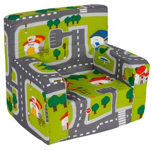 Kindersessel Kindersofa Spielsofa Spielsessel Kindercouch Kinderzimmermöbel , Design:Straßen