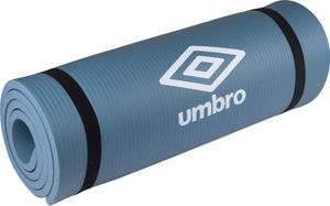 Podložka na jogu Umbro - 190 x 58 x 1 CM - s prepravnými popruhmi - extra mäkká a hrubá 1 CM - protišmyková podložka na fitness - modrá