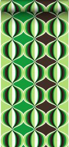 Sanders & Sanders Tapete grafisches Muster Grün - 935230 - 53 cm x 10,05 m