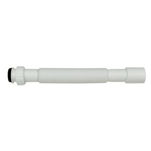 Universal-Abflusssiphon weiß Kunststoff 1 1/4 Zoll auf 32/40 mm Dichtung konisch Siphon Küche Spüle Bad Waschbecken Ablauf flexibel