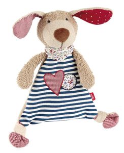 SIGIKID 40503 Schnuffeltuch Hund Green Mädchen und Jungen Babyspielzeug empfohlen ab Geburt blau