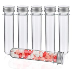 30er Kunststoff Reagenzgläse Transparent Reagenzglas mit Schraubverschluss 45ml Reagenzröhrchen für Blumenvase Beads Süßigkeiten Glas Perlen Labor