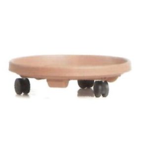 podložka pod kvetináč s kolieskami 30,5cm RONDO PCR1-R624 terakota plastová PROSPERPLAST