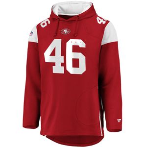 NFL San Francisco 49ers #46 Hoody hooded Jersey Sweater Kaputzenpullover Franchise Overhead (L)