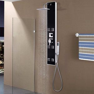 vidaXL Duschpaneel Glas 18×42,1×120 cm Schwarz vidaXL Duschpaneel Glas 18×42,1×120 cm Schwarz