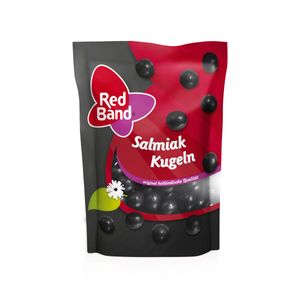 Red Band Salmiak Kugeln mit intensiv würzigen Geschmack 175g