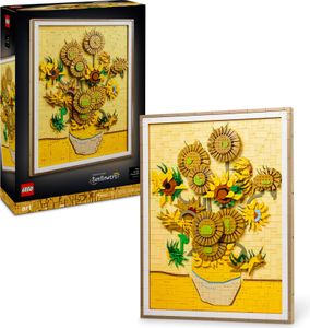 LEGO Art Vincent van Gogh – Sonnenblumen - 3D-Blumengemälde mit beweglichen Blüten - Deko fürs Wohnzimmer oder Büro - Bausatz für Erwachsene - Kreative Geschenkidee für Männer & Frauen 31215