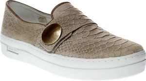 Ca Shott 17052 - Damen Schuhe Sneaker Slipper - 311-taupe-anaconda, Größe:38 EU
