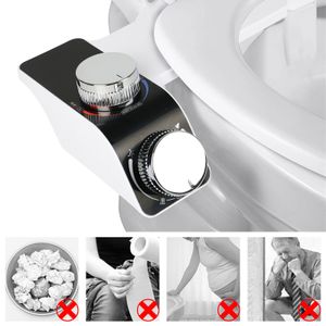WC Bidet, Cold/Heiß Water Bidet Dusch-WC (ohne Strom),Intimreinigung mit Selbstreinigende Düsen Wasserstrahl regulierbar Po Dusche und Lady-Dusche