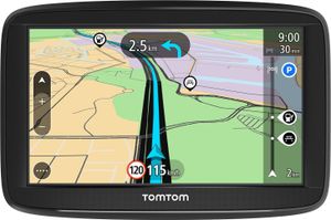 TomTom Start 52 Europe 12,7cm (5 Zoll) inkl. Free Lifetime Maps, TMC, Fahrspurassistent, KFZ-Halterung,  Touchscreen, USB, Farbe: Schwarz