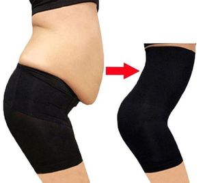Boxer-Bauchkontrollhose, Bauchkontrollunterwäsche mit hoher Taille, Bauchkontrollhose in dünner Größe nach der Geburt für Frauen A(Größen:L)