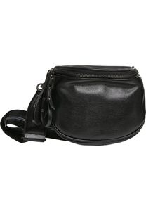 Urban Classics Imitation Leather Crossover Bag TB2938, color:black Urban Classics Imitation Leather Crossover Bag TB2938, color:black