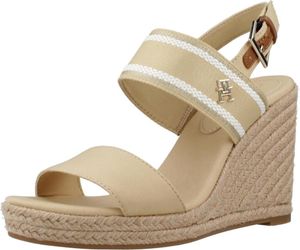 Tommy Hilfiger Damen Klassische Sandalen FW0FW08045 ACR Farbe: Beige Größe: 40