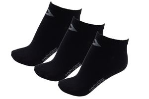 Converse Herren Socken 3-er Pack Basic low cut Füßlinge schwarz, Größe:39-42 EU