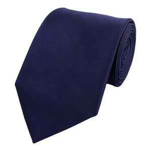 Fabio Farini - Krawatte - einfarbige Herren Schlips - Unicolor Krawatte in 6cm oder 8cm Breite Breit (8cm), Dunkelblau perfekt als Geschenk