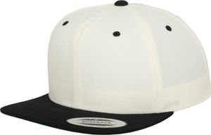 FLEXFIT 6089MT | Klasyczna czapka Snapback 2-Tone - Kolor: Naturalny/Czarny - Rozmiar: Jeden rozmiar