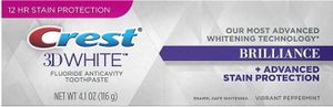 Crest-3D White Brilliance Whitening Zahnpasta - Lebendige Pfefferminze