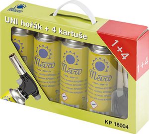 hořák univerzální 360st. + 4 kartuše  KP18004