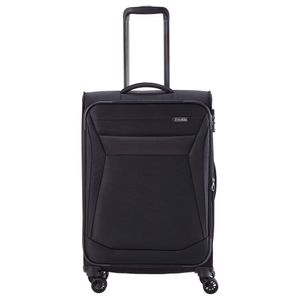 travelite Reisekoffer  Chios Trolley 67 cm   4 Rollen 60 l - Schwarz