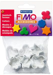 FIMO Ausstechformen für Modelliermasse aus Metall 6 Motive