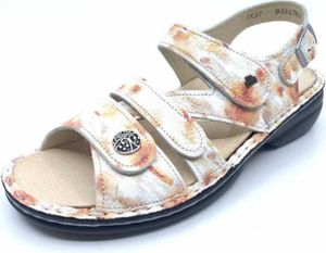 Finn Comfort Gomera, Damenschuhe, bequeme Sandale, Leder, Peach, NEU - Damenschuhe Sandale bequem / lose Einlage, Mehrfarbig, leder (fiore)