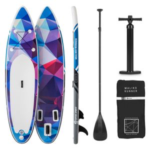CAPITAL SPORTS Maliko Runner aufblasbares Paddelboard SUP-Board-Set , Komplettset: Board + Paddel + Leash + Rucksack + Pumpe , Touring-Board: Cruiser Shape , ausziehbares Aluminium-Paddel , Boardgröße: 305 x 10 x 77 cm , Board-Material: PVC mit DropStitch Technology , 55 l Transportrucksack , inklusive Reparaturset , blau / rot CAPITAL SPORTS Maliko Runner aufblasbares Paddelboard SUP-Board-Set , Komplettset: Board + Paddel + Leash + Rucksack + Pumpe , Touring-Board: Cruiser Shape , ausziehbares Aluminium-Paddel , Boardgröße: 305 x 10 x 77 cm , Board-Material: PVC mit DropStitch Technology , 55 l Transportrucksack , inklusive Reparaturset , blau / rot