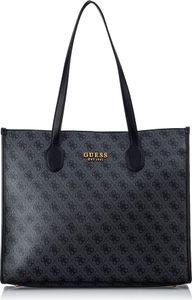 Guess Tasche SILVANA Shopping Bag aus genarbtem Kunstleder mit Designerlogo und goldfarbenen Metalldetails Guess Tasche SILVANA Shopping Bag aus genarbtem Kunstleder mit Designerlogo und goldfarbenen Metalldetails
