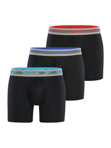 Reebok unterhose unterwäsche boxershort short HEMERY Black Aqua/Red/Blue/Grey Waistbands M (Herren)