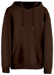 Stark Soul®  Hoodie – Kapuzen-Sweater, Blank, Damen und Herren, 270 GSM - innen angeraut - French Terry, Farbe: Braun, Gr: XL