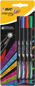 BIC Fineliner intensity fine 4er Blister