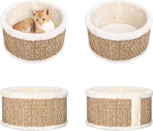 vidaXL Katzenkorb Rund 36 cm Seegras - Katzenkorb - Katzenkörbe - Katzenbett - Katzenbetten
