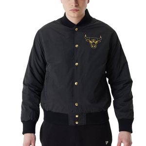 Kurtka New Era College Bomber Jacke - METALLIC Chicago Bulls - L