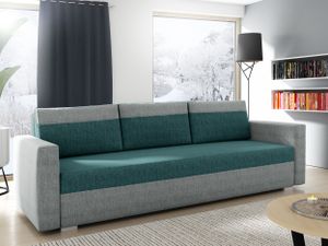 Schlafsofa Couch mit Schlaffunktion Basic Wohnzimmer Couch Bettkästen Wohnlandschaft