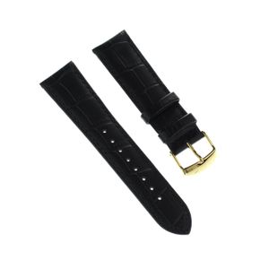 Festina Herren Uhrenarmband 22mm Leder-Band schwarz für Festina F16753 F16751 D2UFA16753/S