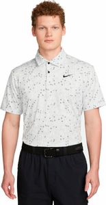 Nike Dri-Fit Tour Mens Floral Golf Photon Dust/Black S Koszulka Polo