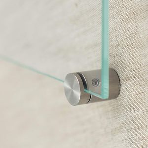 Glasklemme, 4er Set Klemmbefestigung Edelstahl für Plattenstärke 4 mm