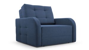 Innovativer Sofasessel, Sofa mit Schlaffunktion, Sofasessel, Sessel mit Schlaffunktion, Wohnzimmereinrichtung, elegante Steppung, Bettzeugcontainer, platzsparend, Möbel für jeden Raum, Wohnzimmer, Schlafzimmer, Kinderzimmer, Gästezimmer, Lounge - Schlafsessel Porto 80 Dunkelblau Schlafsessel Porto 80 Dunkelblau (BRAGI 86)