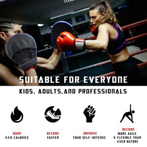 Boxpratzen für optimale Schlagdämpfung,Trainerpratzen Boxing Pad für Männer Frauen,Schlagkissen für Karate Taekwondo Muay Thai,(Rot)