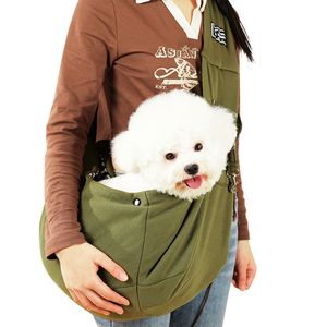 Hundetragetasche Tragetasche Hund Hunde Tragetasche für Kleine Hunde Bis 6.5kg, Farbe: Grün