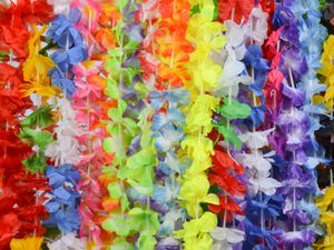 XXL Hawaiiketten Blumenkette Bunt gemischt, Menge wählen:50 Stück
