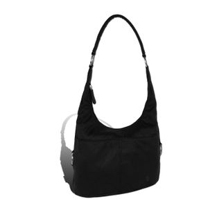 DrachenLeder Damen Beuteltasche Tasche schwarz Kunstleder 37x18x25 cm D2OTS100S