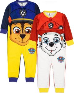 Paw Patrol - Schlafanzug für Kinder (2er-Pack) NS7106 (110) (Blau/Gelb/Weiß)